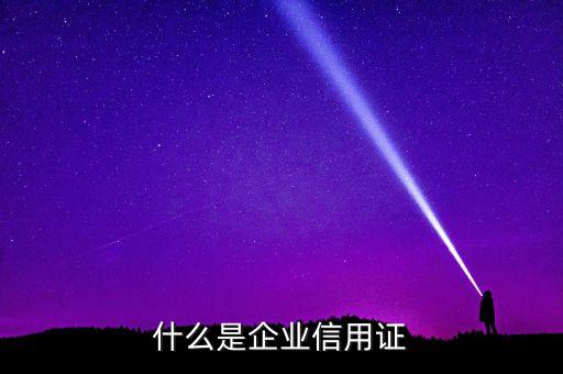 什么是企业信用证