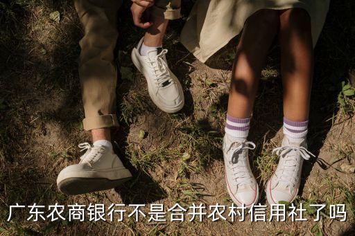 广东农商银行不是合并农村信用社了吗