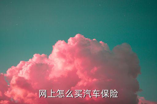 网上怎么买汽车保险