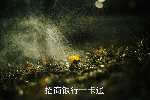 招商银行一卡通