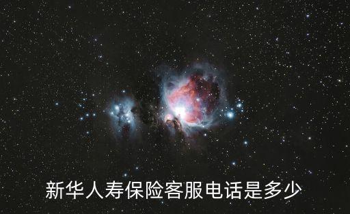新华人寿保险客服电话是多少