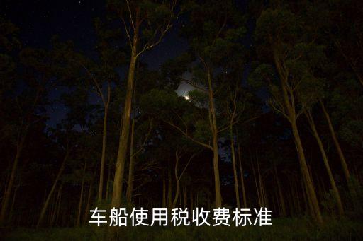 车船使用税多少钱，今年的车船使用税是多少钱