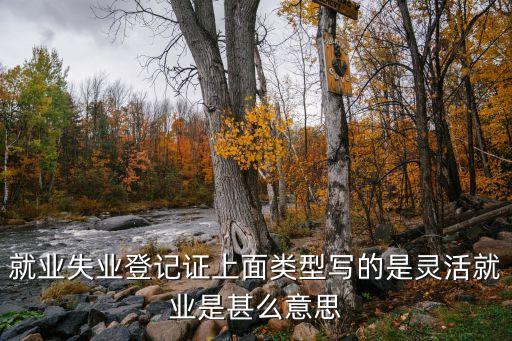 就业失业登记证上面类型写的是灵活就业是甚么意思
