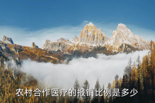 农村合作医疗的报销比例是多少