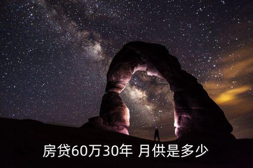 贷款60万30年利息多少，房贷60万30年 月供是多少