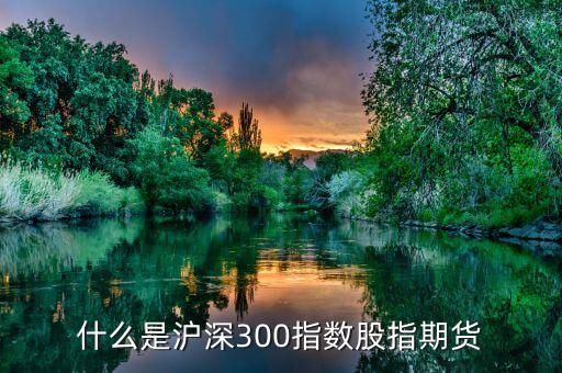 什么是沪深300指数股指期货