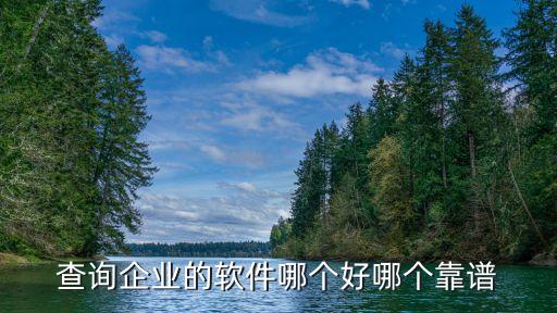 查询企业的软件哪个好哪个靠谱