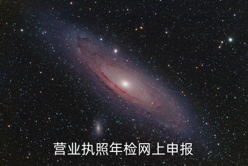 营业执照年检网上申报