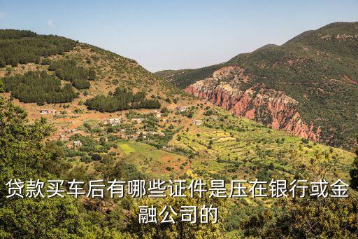 贷款买车后有哪些证件是压在银行或金融公司的