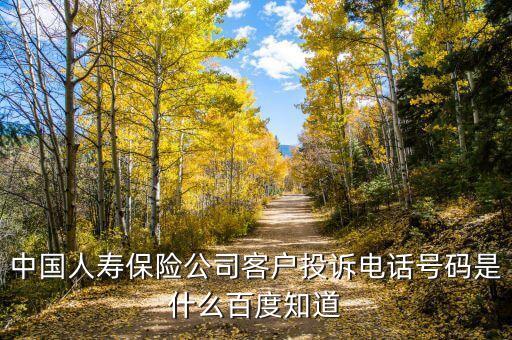 中国人寿保险公司客户投诉电话号码是什么百度知道