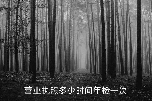 营业执照多少时间年检一次