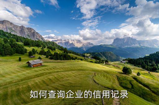 怎样查询企业信用报告，如何查询企业的征信报告信息