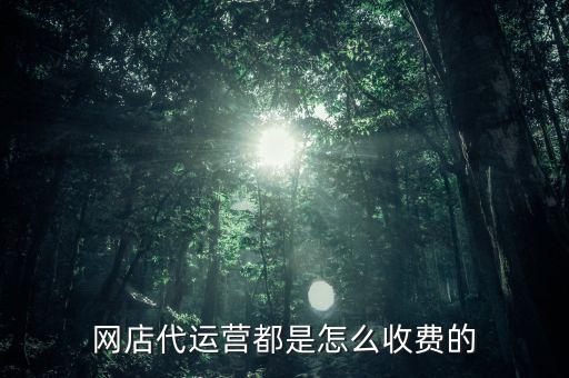 网店代运营都是怎么收费的