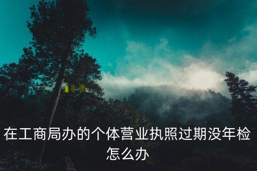 在工商局办的个体营业执照过期没年检怎么办