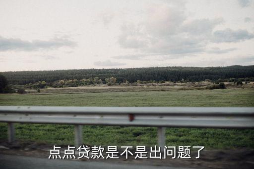 点点贷，点点贷款是不是出问题了