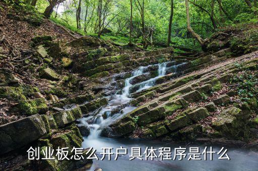 创业板怎么开户具体程序是什么
