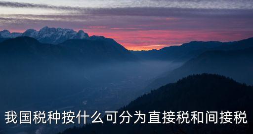 直接税和间接税，直接税和间接税的区别
