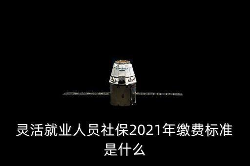 灵活就业人员社保2021年缴费标准是什么