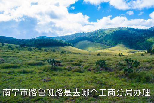 南宁市路鲁班路是去哪个工商分局办理