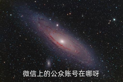 微信上的公众账号在哪呀