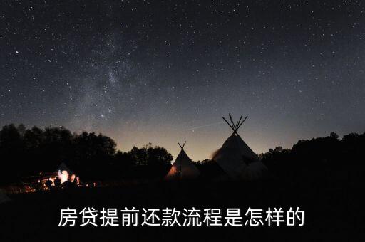 提前还房贷的流程，住房贷款提前还贷流程是怎样的