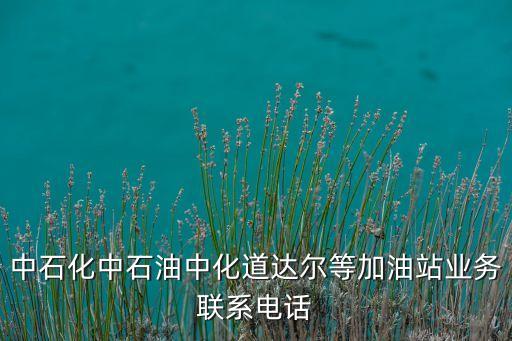 中石化中石油中化道达尔等加油站业务联系电话