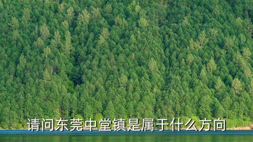请问东莞中堂镇是属于什么方向