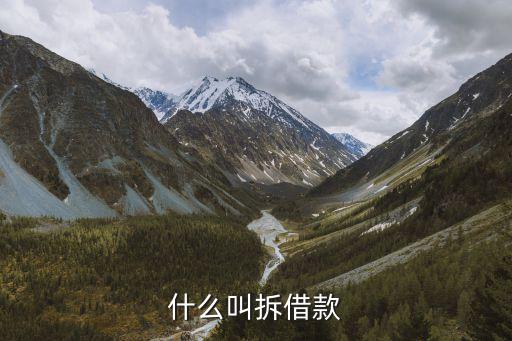什么叫拆借款