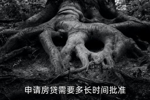 申请房贷需要多长时间批准
