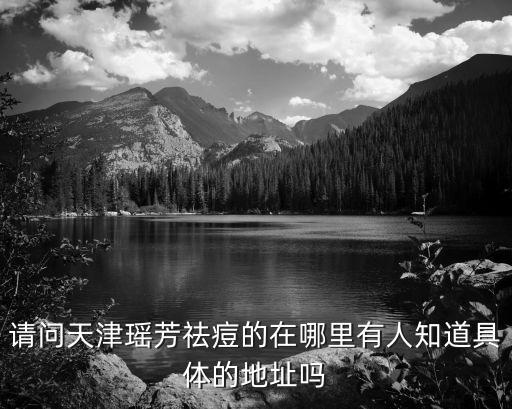 请问天津瑶芳祛痘的在哪里有人知道具体的地址吗