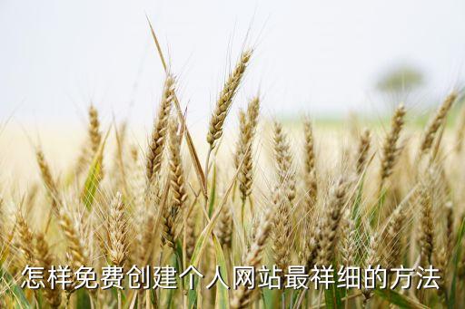 怎样免费创建个人网站最祥细的方法