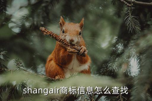 shangair商标信息怎么查找