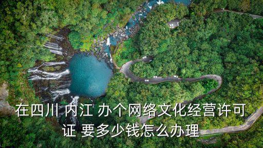 在四川 内江 办个网络文化经营许可证 要多少钱怎么办理