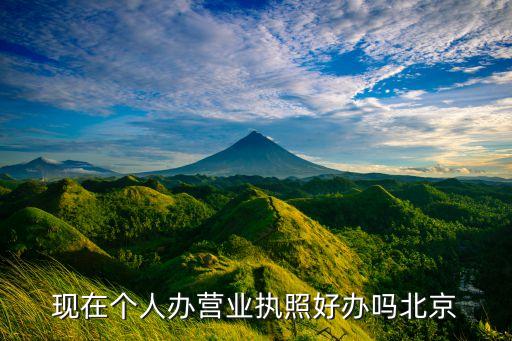 现在个人办营业执照好办吗北京