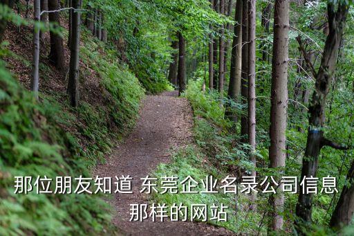 东莞市企业信息查询网官网，那位朋友知道 东莞企业名录公司信息 那样的网站