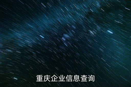 重庆企业信息查询