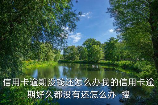 久信用卡没钱还怎么办，信用卡到期了没钱还怎么办