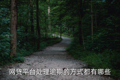 网贷平台处理逾期的方式都有哪些
