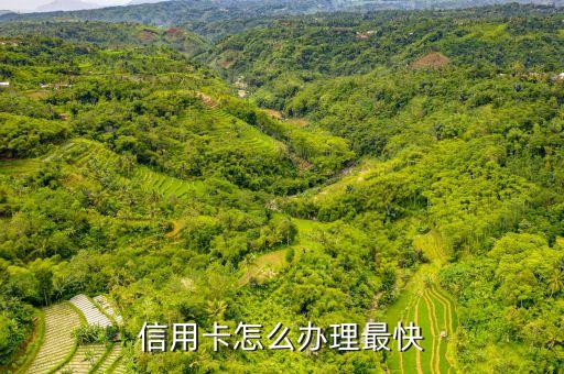 信用卡怎么办理最快