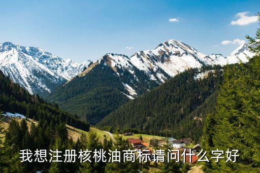 我想注册核桃油商标请问什么字好