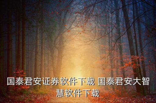 众安金融APP，国泰君安证券软件下载 国泰君安大智慧软件下载