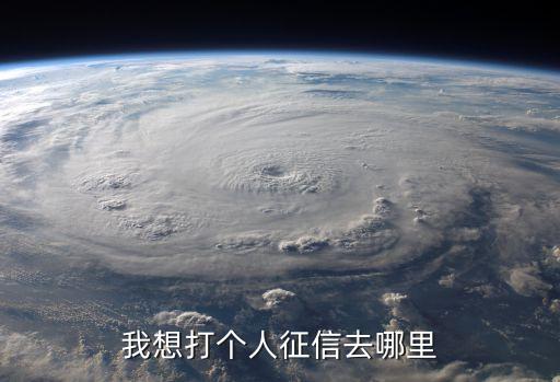 个人征信报告查询网点，我想打个人征信去哪里