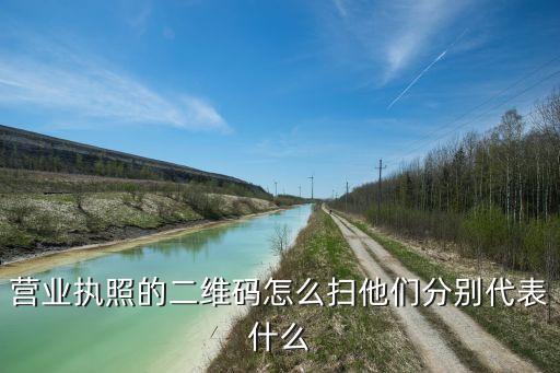 营业执照的二维码怎么扫他们分别代表什么