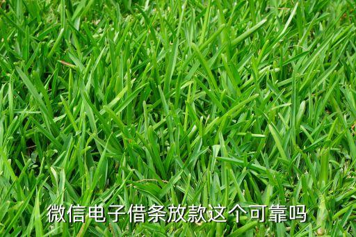 微信借条真实放款人，微信打借条可靠吗