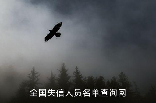 全国失信人员名单查询网