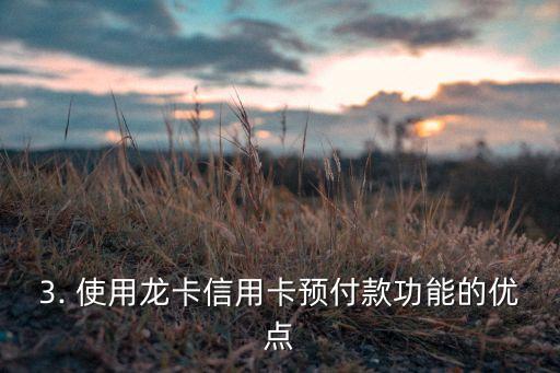 龙卡信用卡预付款，龙卡信用卡预先充值功能再升级