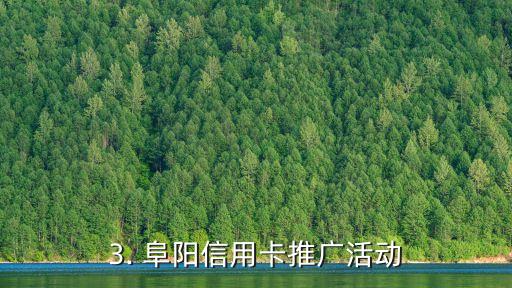 阜阳信用卡，阜阳信用卡推广活动