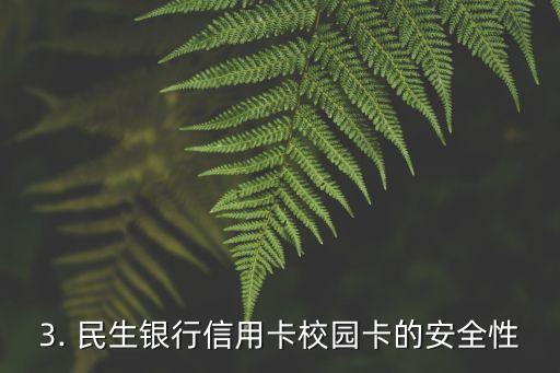 民生银行信用卡 校园卡，民生银行信用卡推出校园卡款式