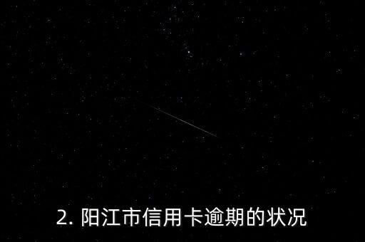 阳江信用卡逾期记录，阳江市信用卡逾期状况
