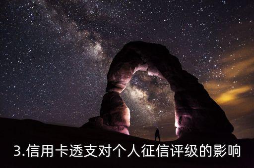 透支信用卡上征信，信用卡透支对个人征信的影响